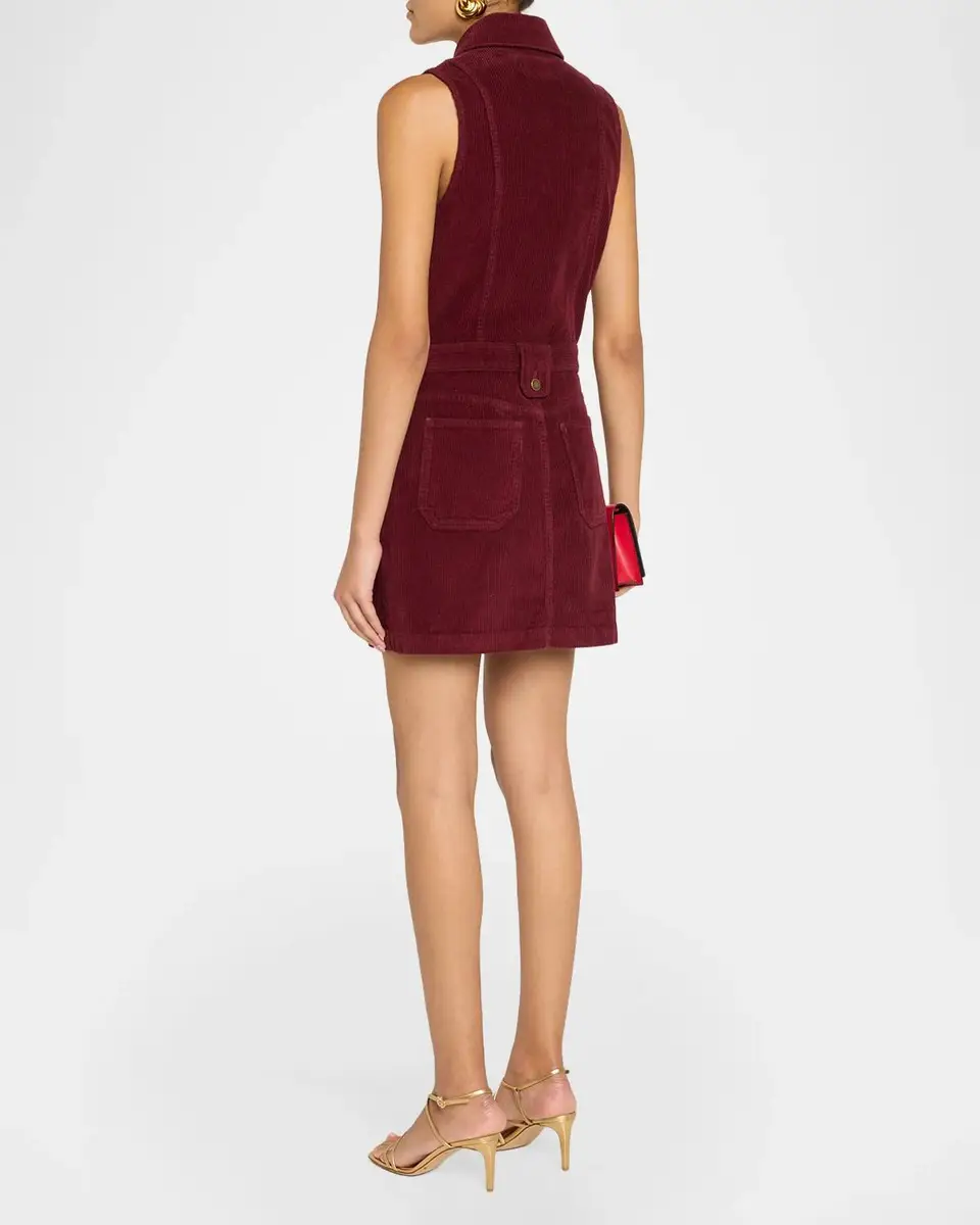 Ramy Brook Peyton Stretch-Cotton Corduroy Mini Shirtdress | Thumbnail 3