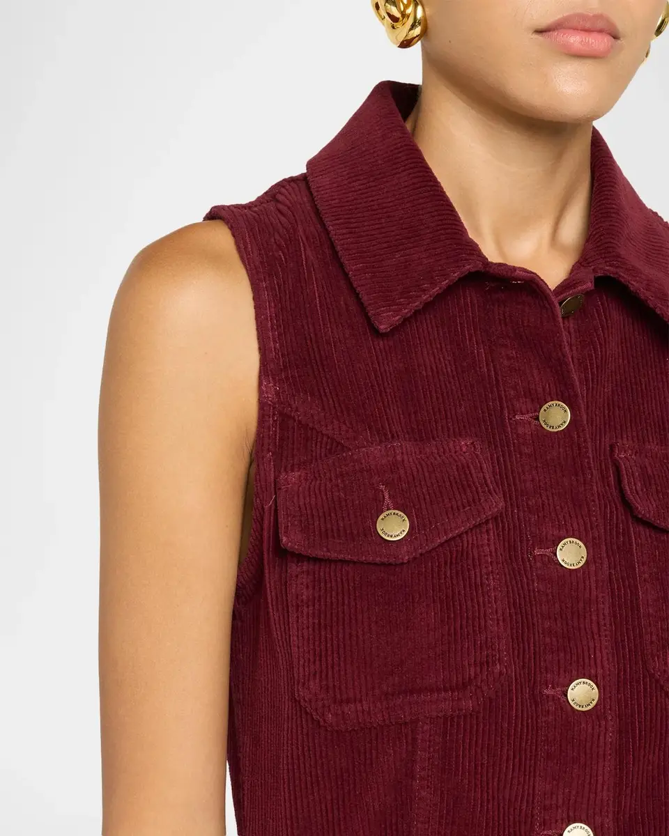 Ramy Brook Peyton Stretch-Cotton Corduroy Mini Shirtdress | Thumbnail 5