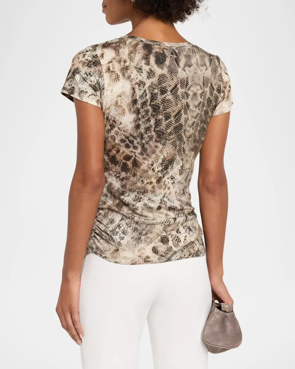 Ramy Brook Kate Python T-Shirt | Thumbnail 3