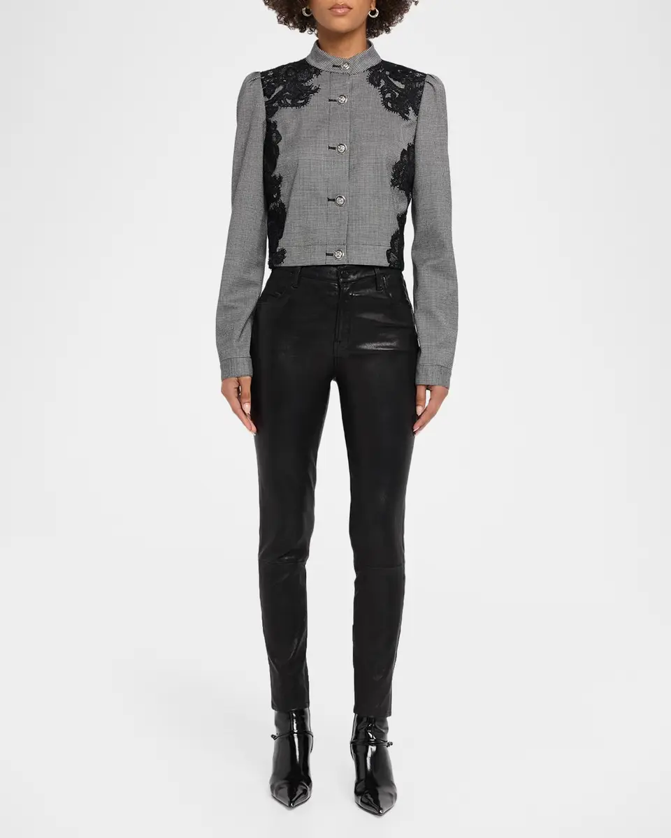 Ramy Brook Elsa Lace Houndstooth Jacket | Thumbnail 2 Ramy Brook Elsa Lace Houndstooth Jacket | Thumbnail 2