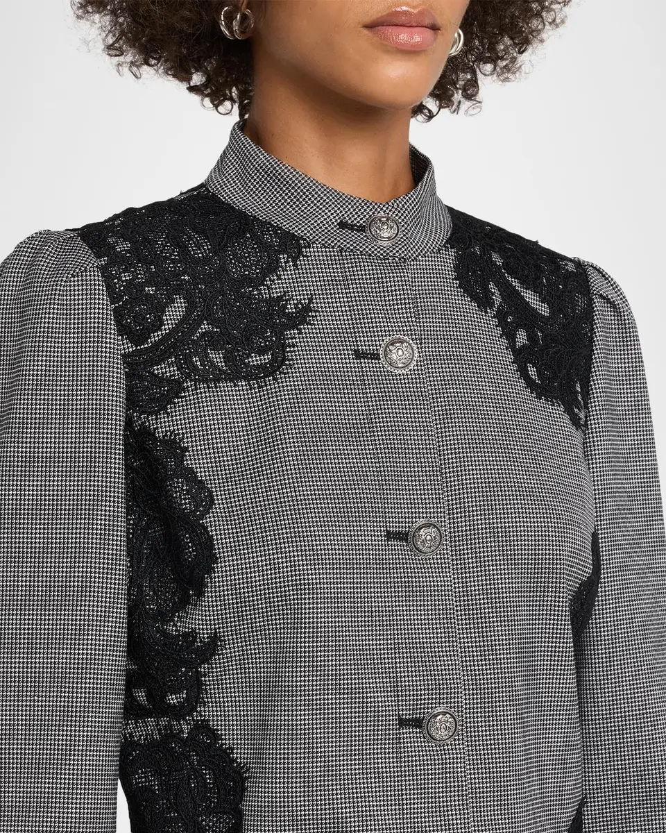 Ramy Brook Elsa Lace Houndstooth Jacket | Thumbnail 5 Ramy Brook Elsa Lace Houndstooth Jacket | Thumbnail 5