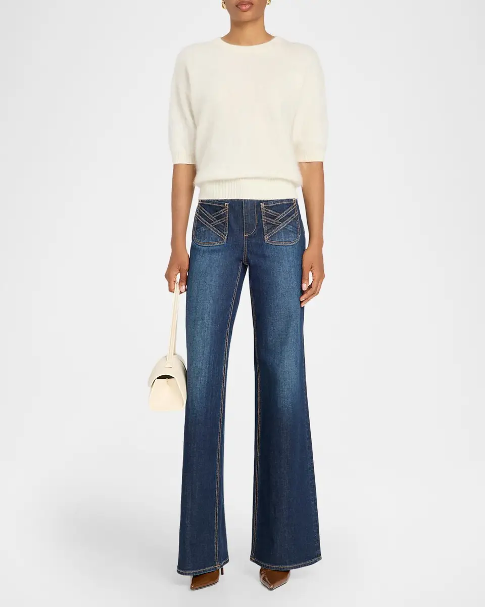 Ramy Brook Elbow-Sleeve Cashmere Sweater | Thumbnail 2