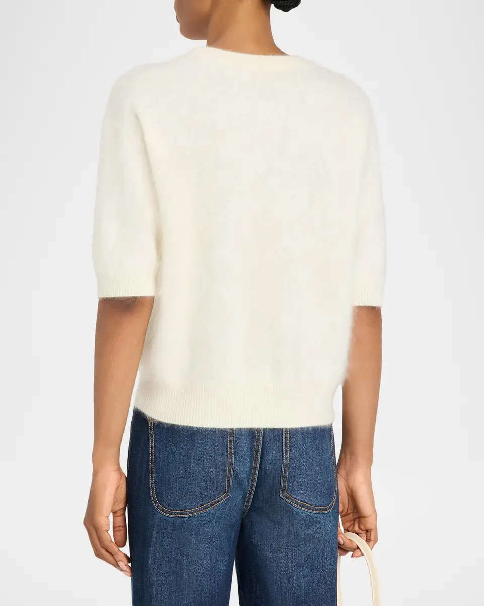 Ramy Brook Elbow-Sleeve Cashmere Sweater | Thumbnail 3