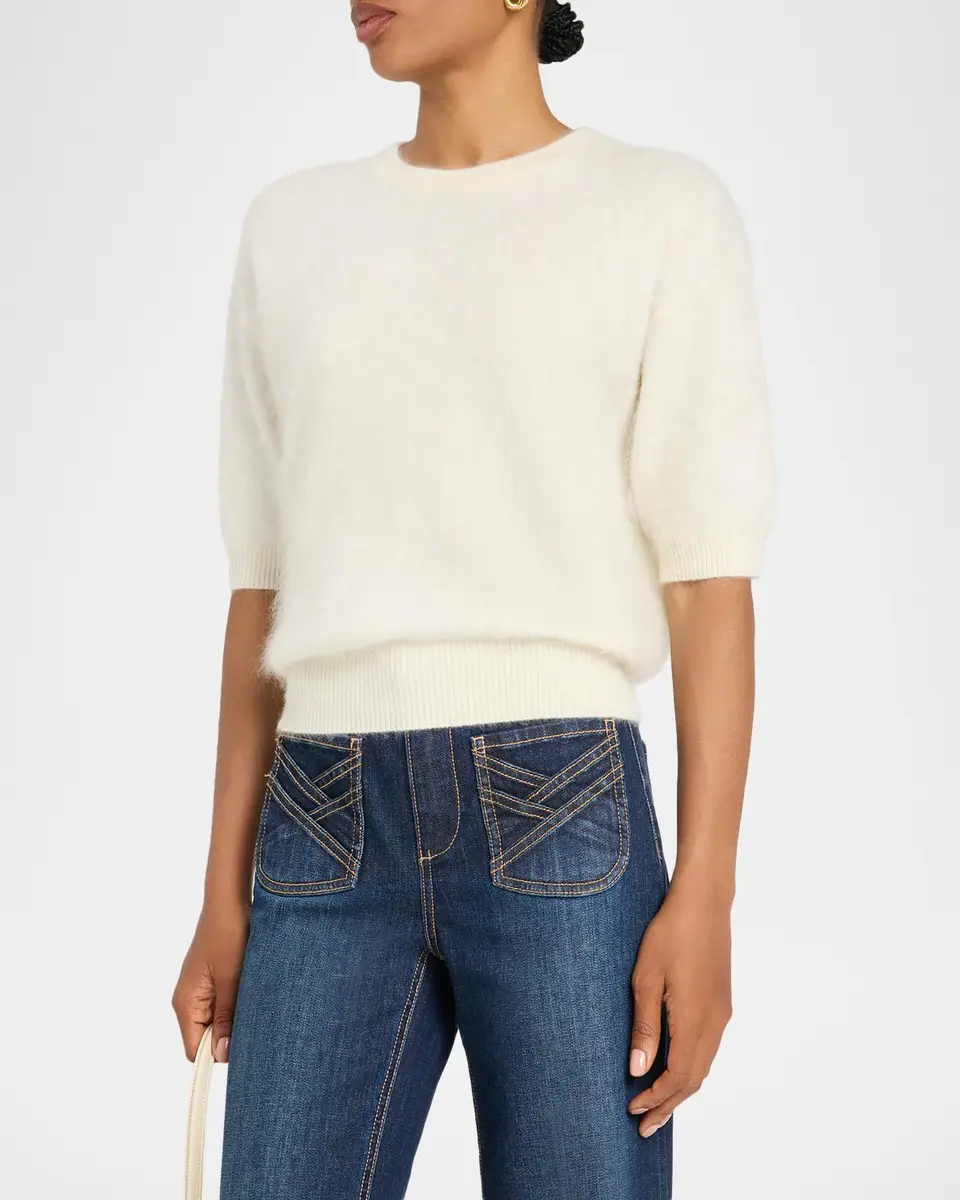 Ramy Brook Elbow-Sleeve Cashmere Sweater | Thumbnail 4