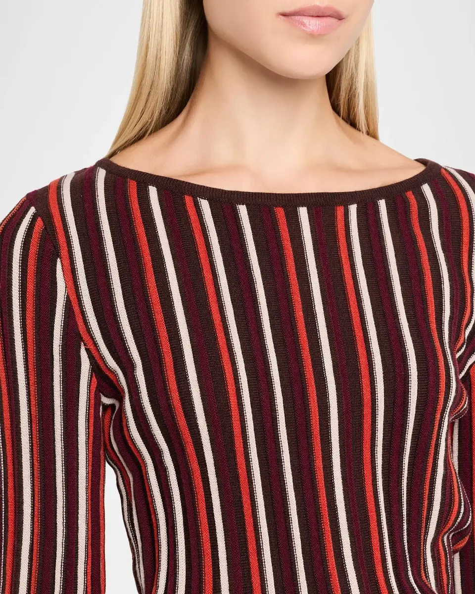 Ramy Brook Hope Long-Sleeve Striped Knit Dress | Thumbnail 5 Ramy Brook Hope Long-Sleeve Striped Knit Dress | Thumbnail 5