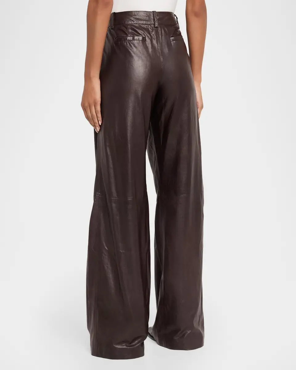 Ramy Brook Eliza Leather Wide-Leg Pants | Thumbnail 3