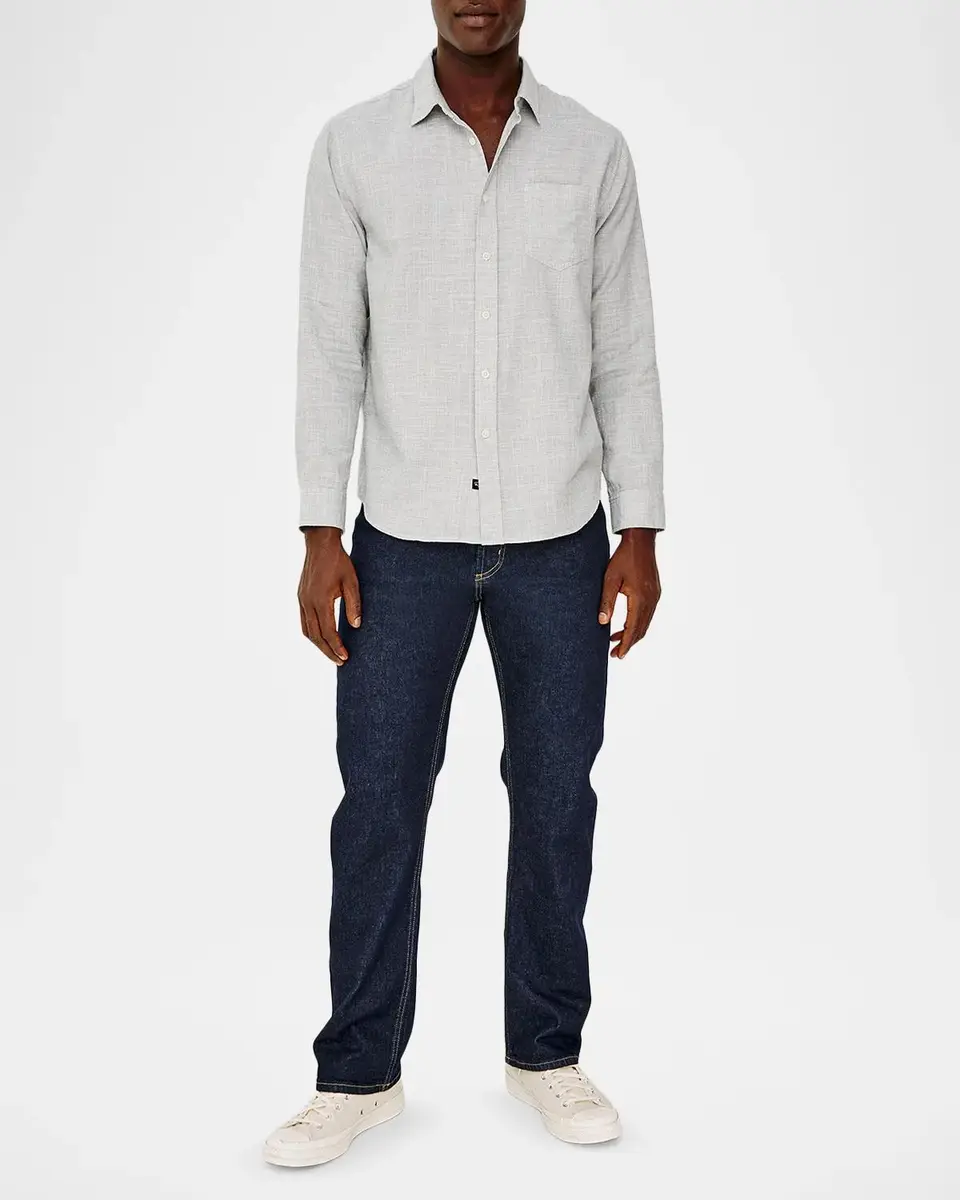 RAILS Men's Wyatt Cotton Crosshatch Button-Down Shirt | Thumbnail 2 RAILS Men's Wyatt Cotton Crosshatch Button-Down Shirt | Thumbnail 2