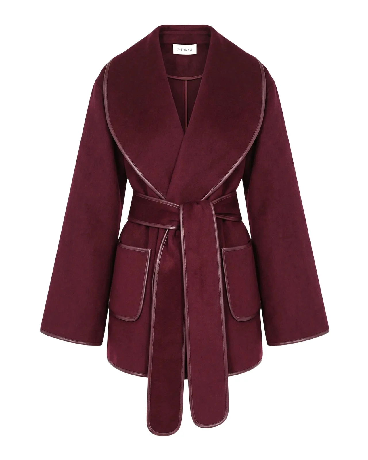 Dulcetta Wool-Blend Wrap Coat Dulcetta Wool-Blend Wrap Coat