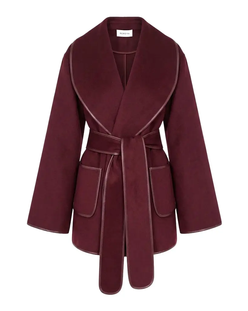 Dulcetta Wool-Blend Wrap Coat Dulcetta Wool-Blend Wrap Coat
