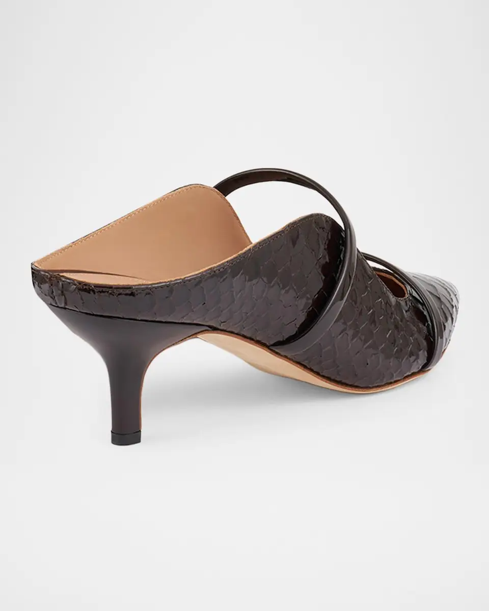 Malone Souliers 45mm Maureen Croc-Embossed Leather Mules | Thumbnail 2 Malone Souliers 45mm Maureen Croc-Embossed Leather Mules | Thumbnail 2