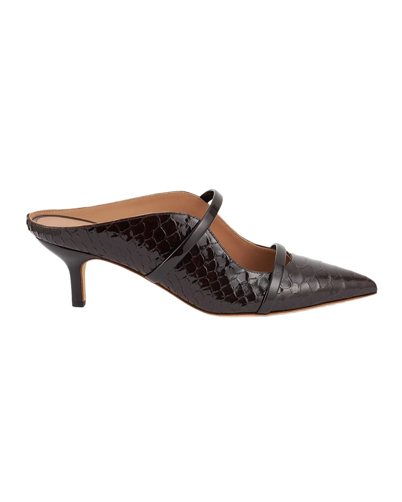 45mm Maureen Croc-Embossed Leather Mules 45mm Maureen Croc-Embossed Leather Mules
