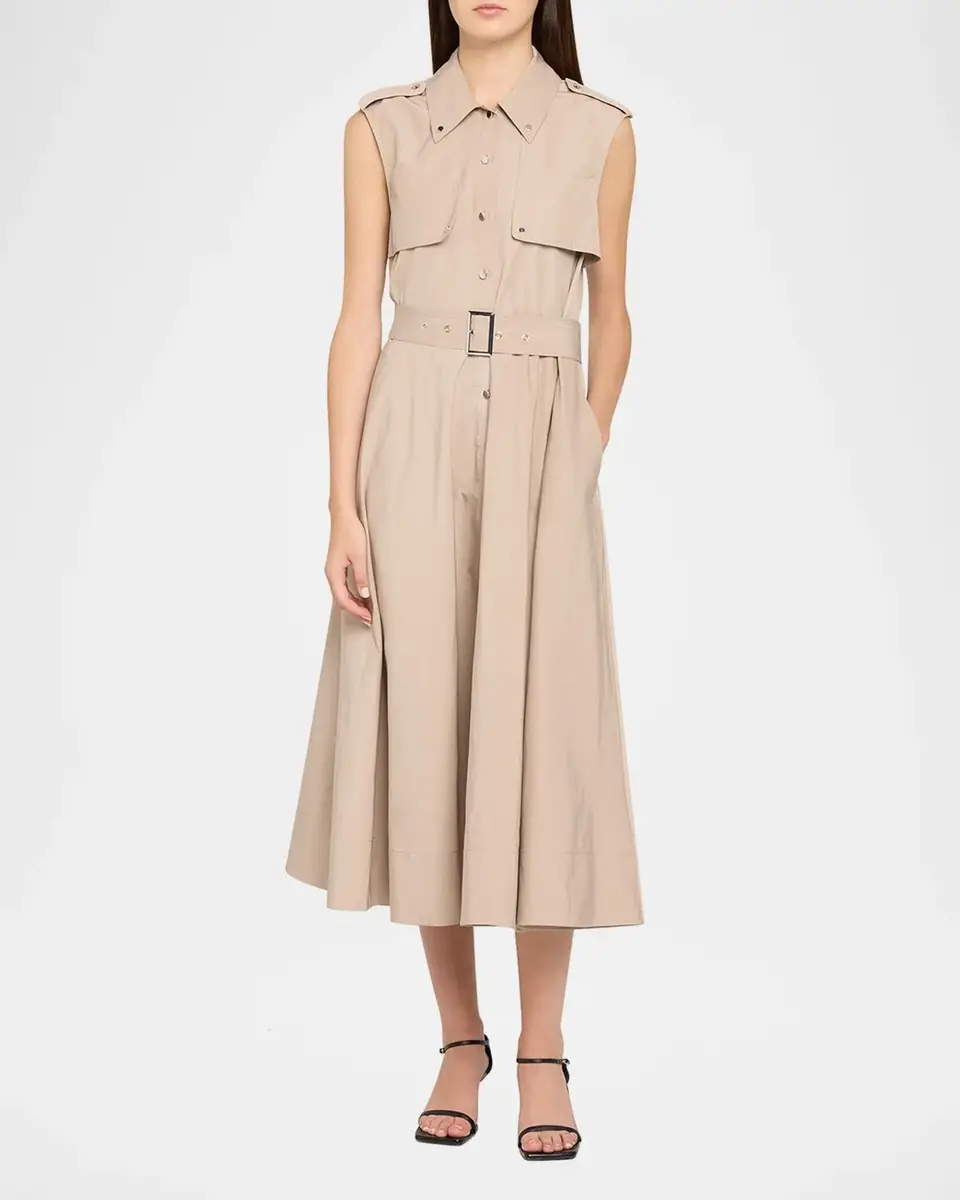 Toccin Gail Sleeveless Belted Midi Trench Dress | Thumbnail 2 Toccin Gail Sleeveless Belted Midi Trench Dress | Thumbnail 2