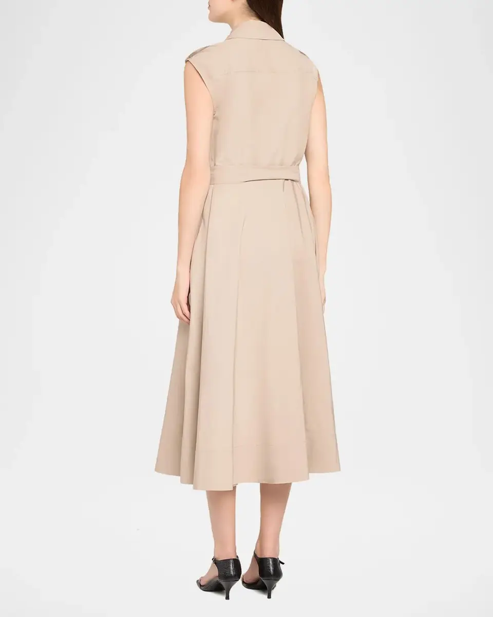 Toccin Gail Sleeveless Belted Midi Trench Dress | Thumbnail 3 Toccin Gail Sleeveless Belted Midi Trench Dress | Thumbnail 3