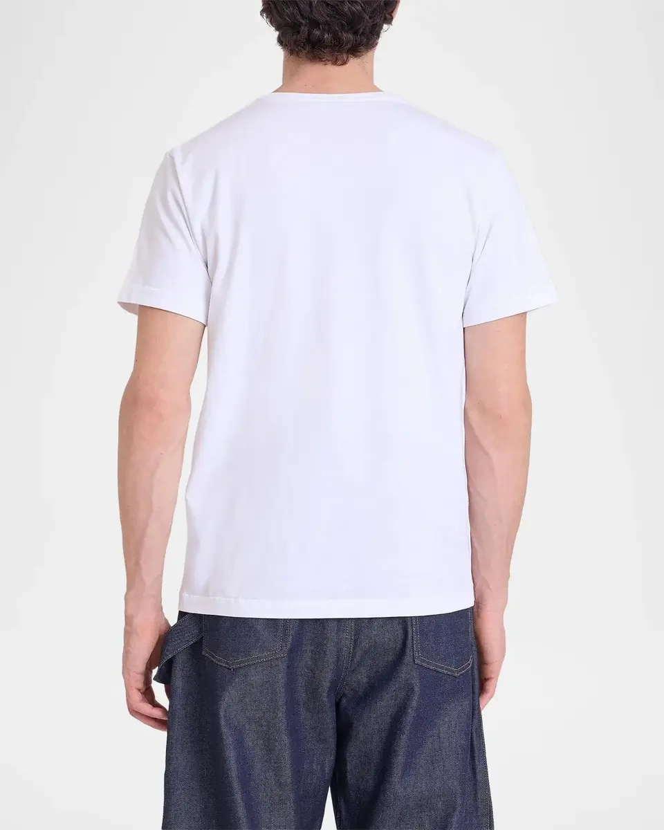 JW Anderson Men's Embroidered-Anchor Cotton Crewneck T-Shirt | Thumbnail 3 JW Anderson Men's Embroidered-Anchor Cotton Crewneck T-Shirt | Thumbnail 3