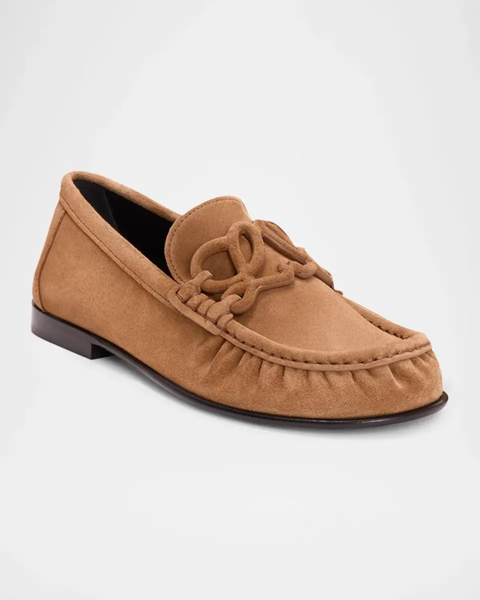 Loewe Double L Suede Loafers | Thumbnail 2 Loewe Double L Suede Loafers | Thumbnail 2