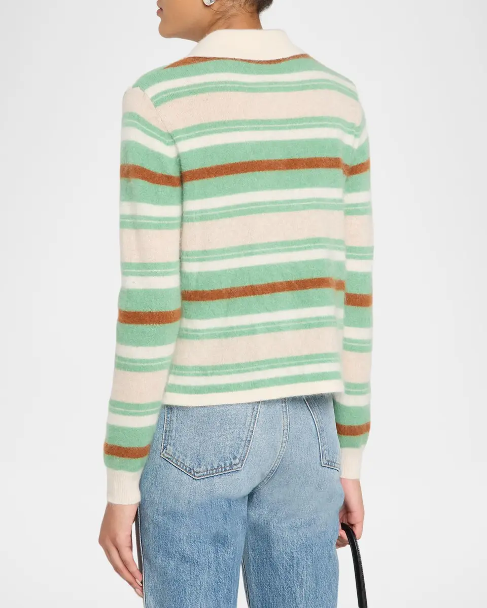 Guest In Residence Grizzly Cashmere Crop Rugby Sweater | Thumbnail 3 Guest In Residence Grizzly Cashmere Crop Rugby Sweater | Thumbnail 3