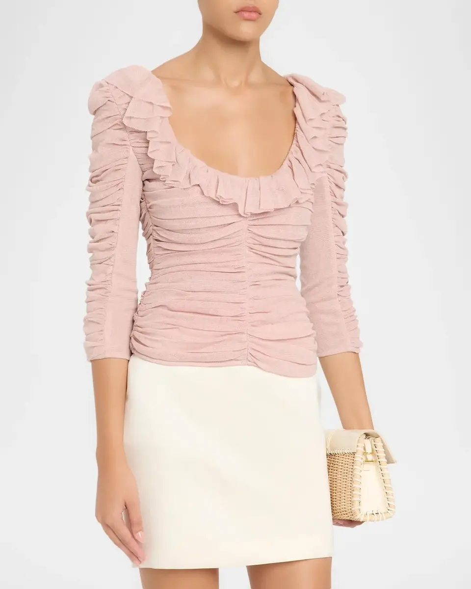Staud Gretta Ruffled Top | Thumbnail 4 Staud Gretta Ruffled Top | Thumbnail 4