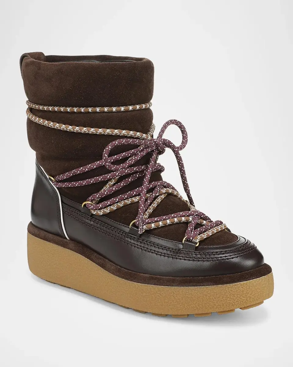 Veronica Beard Kirsta Leather Lace-Up Platform Snow Boots | Thumbnail 2 Veronica Beard Kirsta Leather Lace-Up Platform Snow Boots | Thumbnail 2