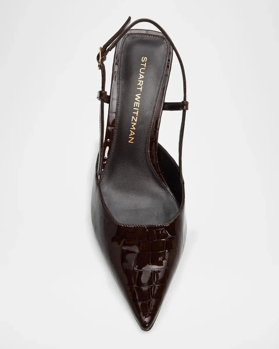 Stuart Weitzman 50mm Vinnie Patent Leather Slingback Pumps | Thumbnail 6 Stuart Weitzman 50mm Vinnie Patent Leather Slingback Pumps | Thumbnail 6