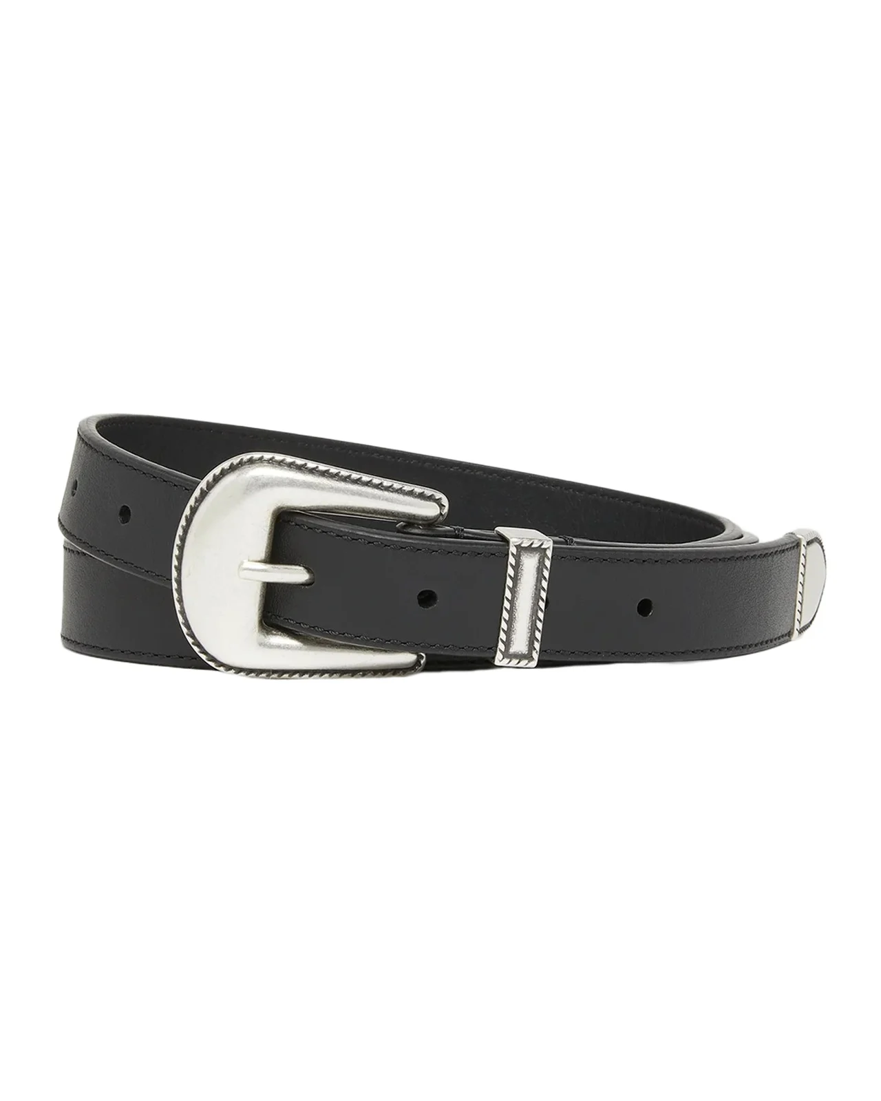 Men's Western Belt in Smooth Leather
