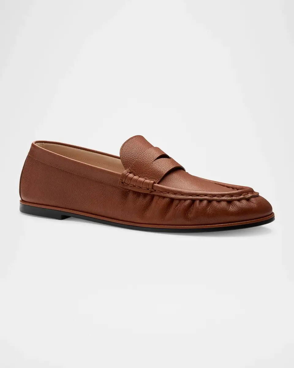 Stuart Weitzman Spencer Leather Penny Loafers | Thumbnail 2