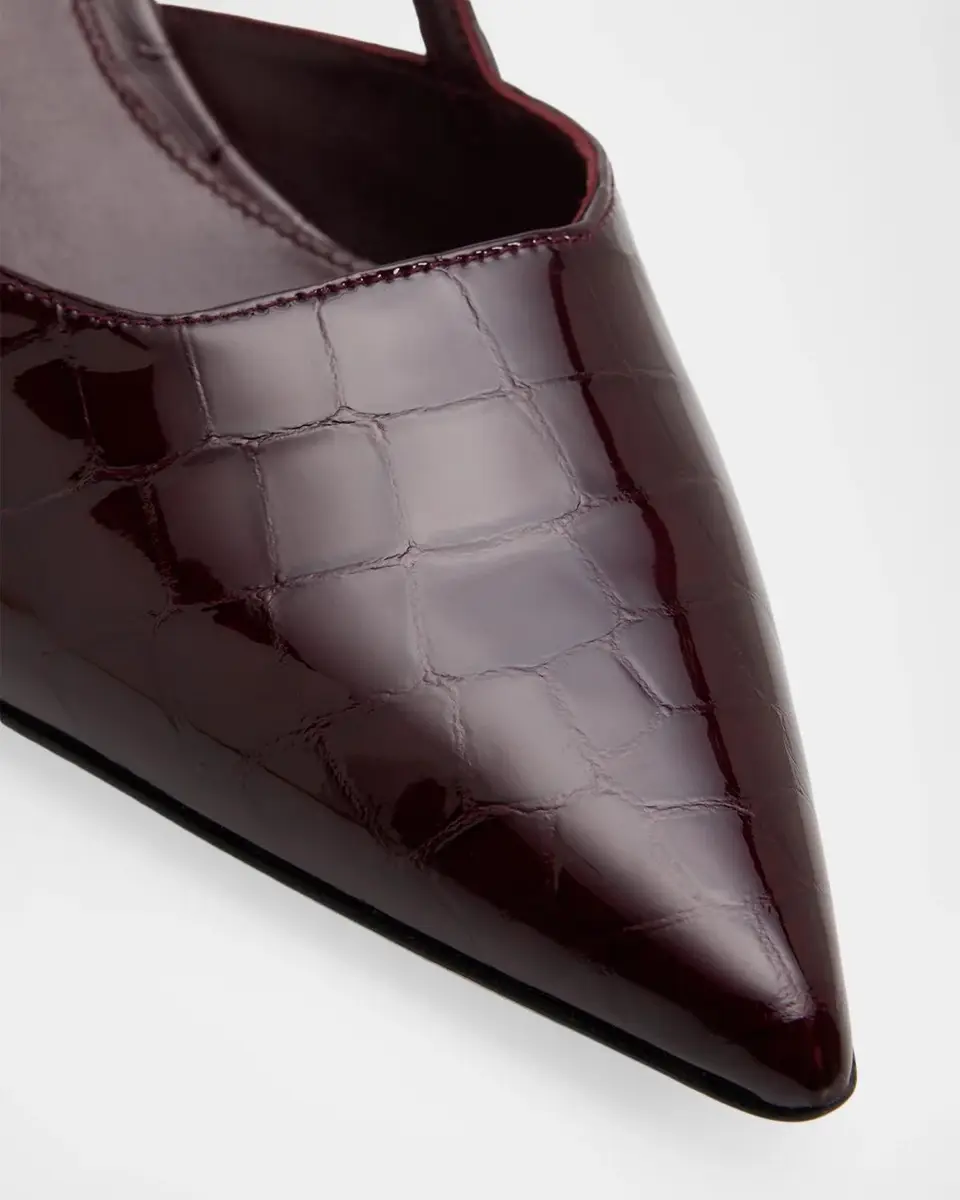 Stuart Weitzman 50mm Vinnie Patent Leather Slingback Pumps | Thumbnail 5 Stuart Weitzman 50mm Vinnie Patent Leather Slingback Pumps | Thumbnail 5