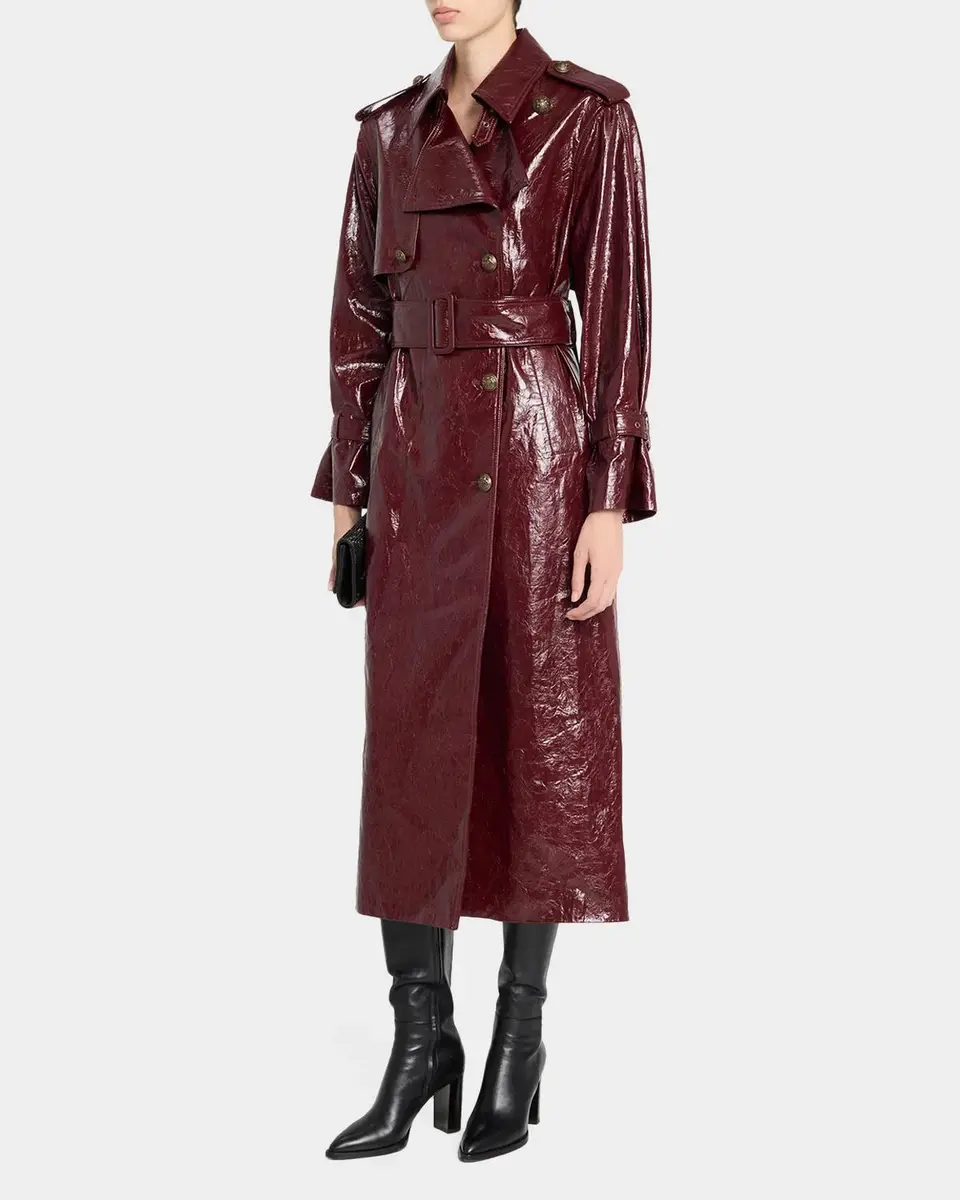 Kobi Halperin Rose Coated Longline Coat | Thumbnail 4