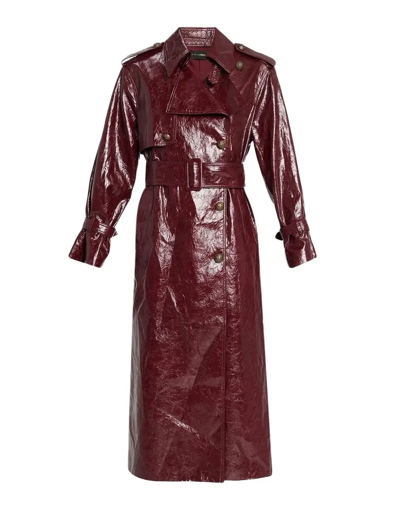 Kobi Halperin Rose Coated Longline Coat