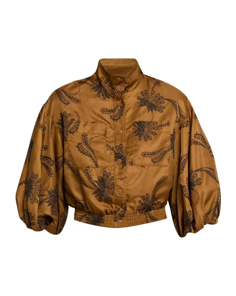 Cinq à Sept Paisley Fan Embroidered Jacket