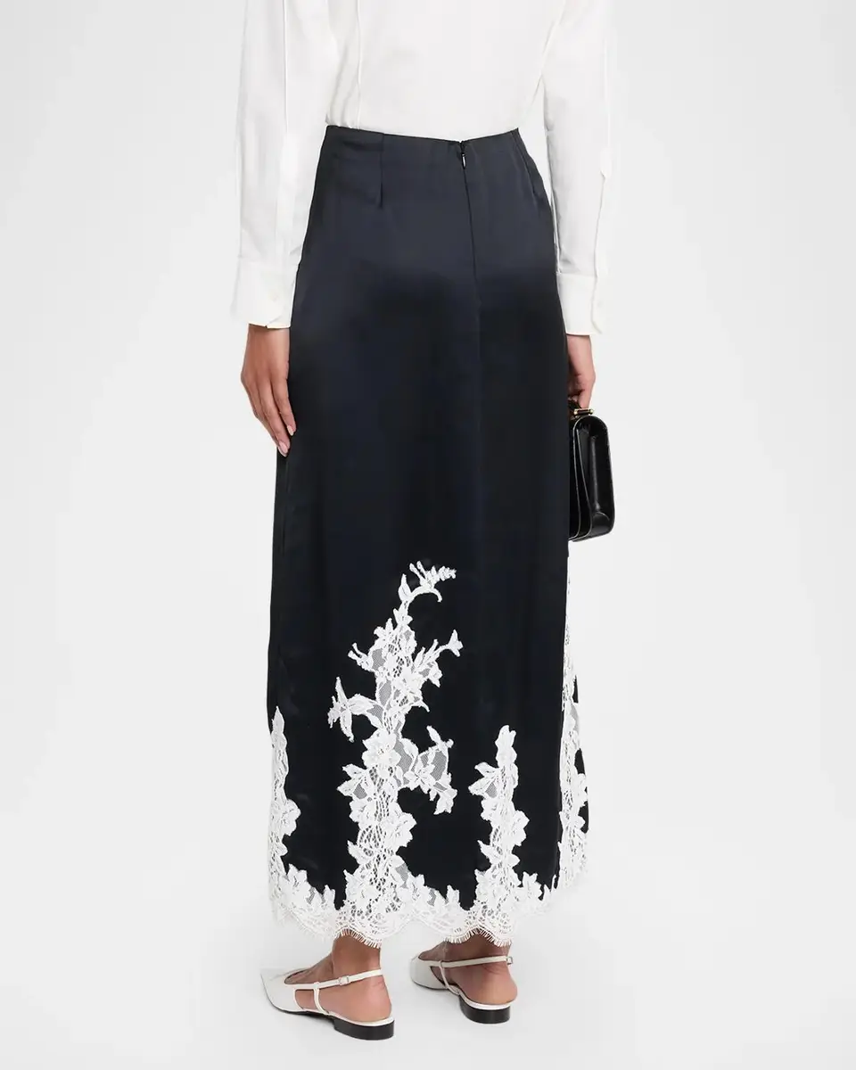 Simkhai Dominique Satin Midi Skirt | Thumbnail 3 Simkhai Dominique Satin Midi Skirt | Thumbnail 3