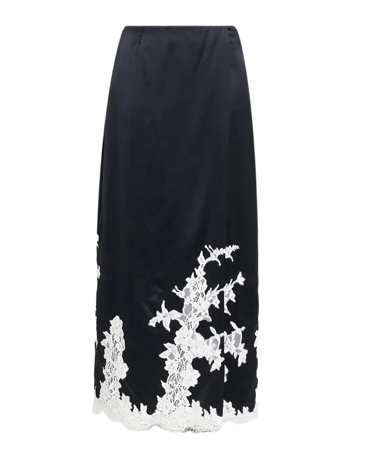 Dominique Satin Midi Skirt