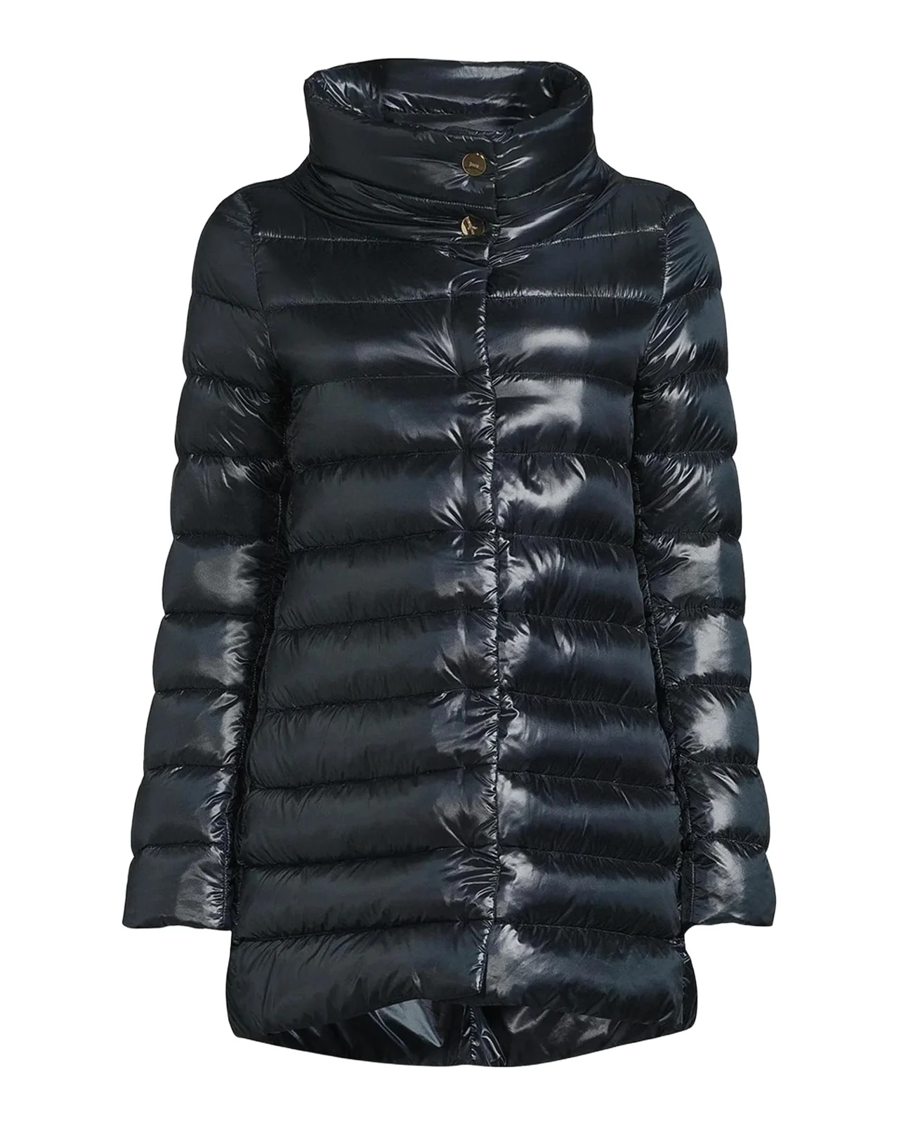Amelia Water-Resistant Ultralight Nylon A-Line Puffer Jacket Amelia Water-Resistant Ultralight Nylon A-Line Puffer Jacket