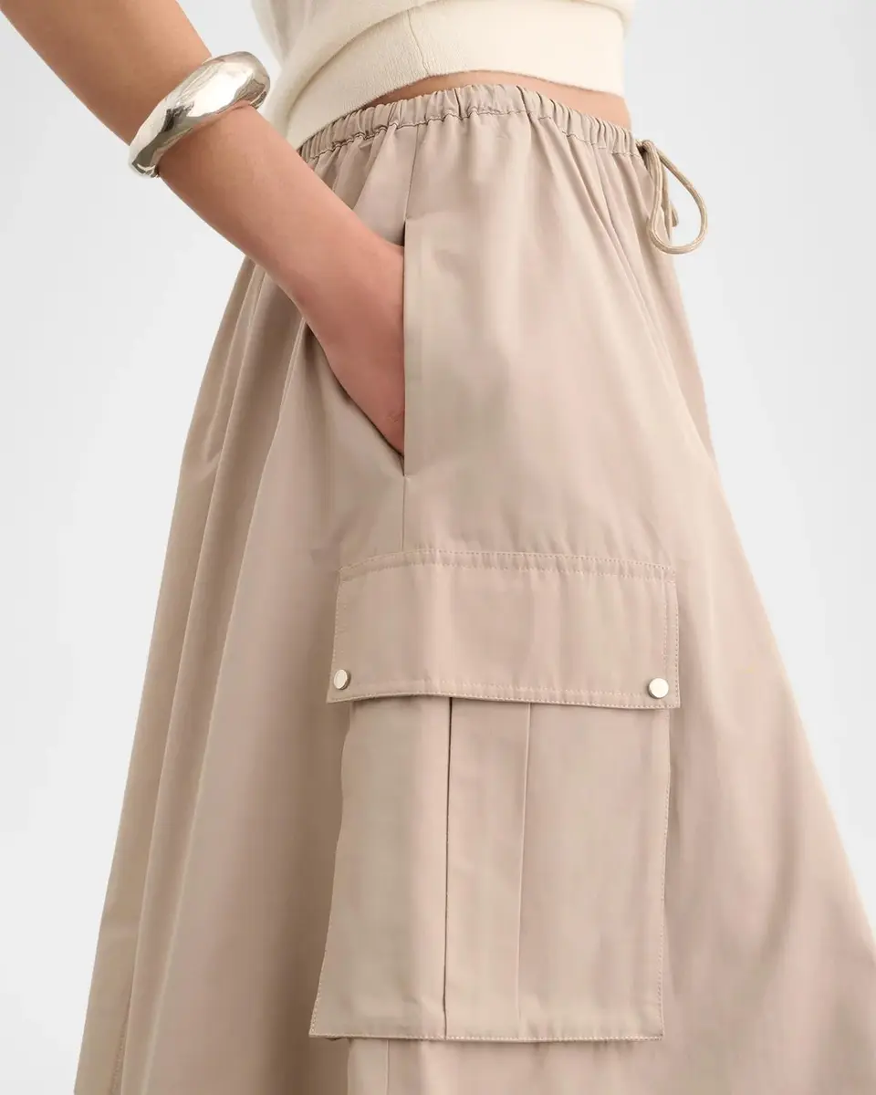 Toccin Elodie Drawstring Cargo Midi Skirt | Thumbnail 5