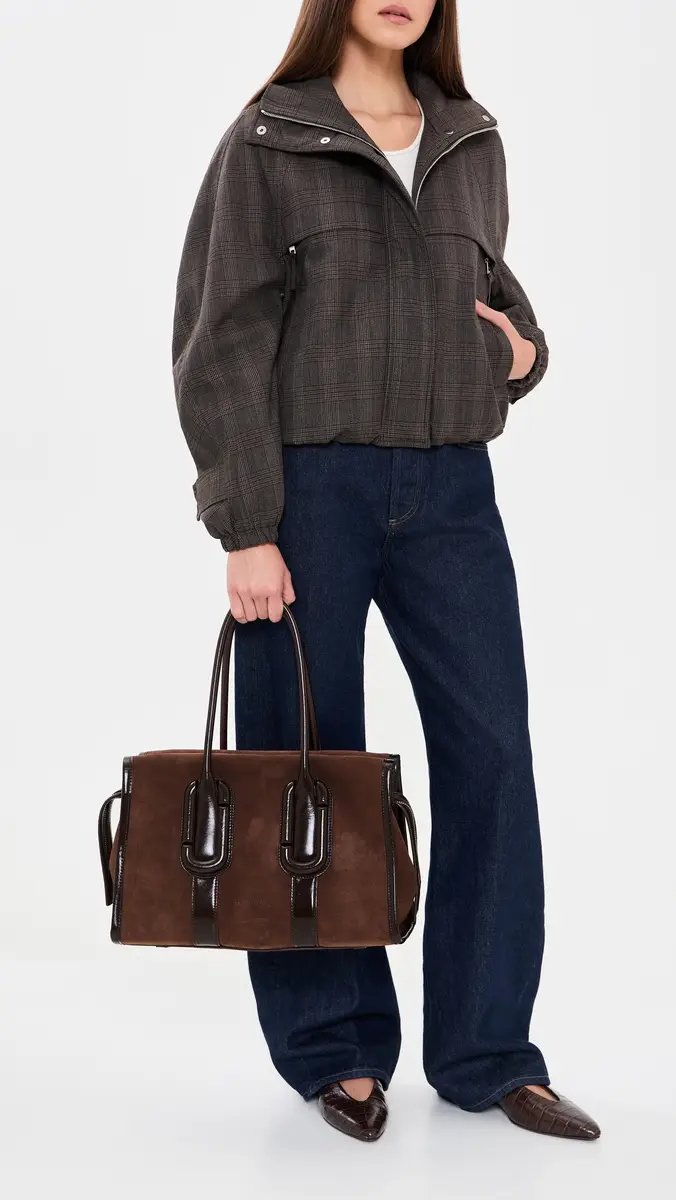Marc Jacobs Babe City Tote In Suede Dark Brown | Thumbnail 3 Marc Jacobs Babe City Tote In Suede Dark Brown | Thumbnail 3