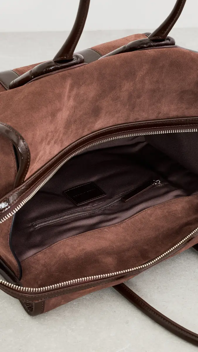 Marc Jacobs Babe City Tote In Suede Dark Brown | Thumbnail 6 Marc Jacobs Babe City Tote In Suede Dark Brown | Thumbnail 6