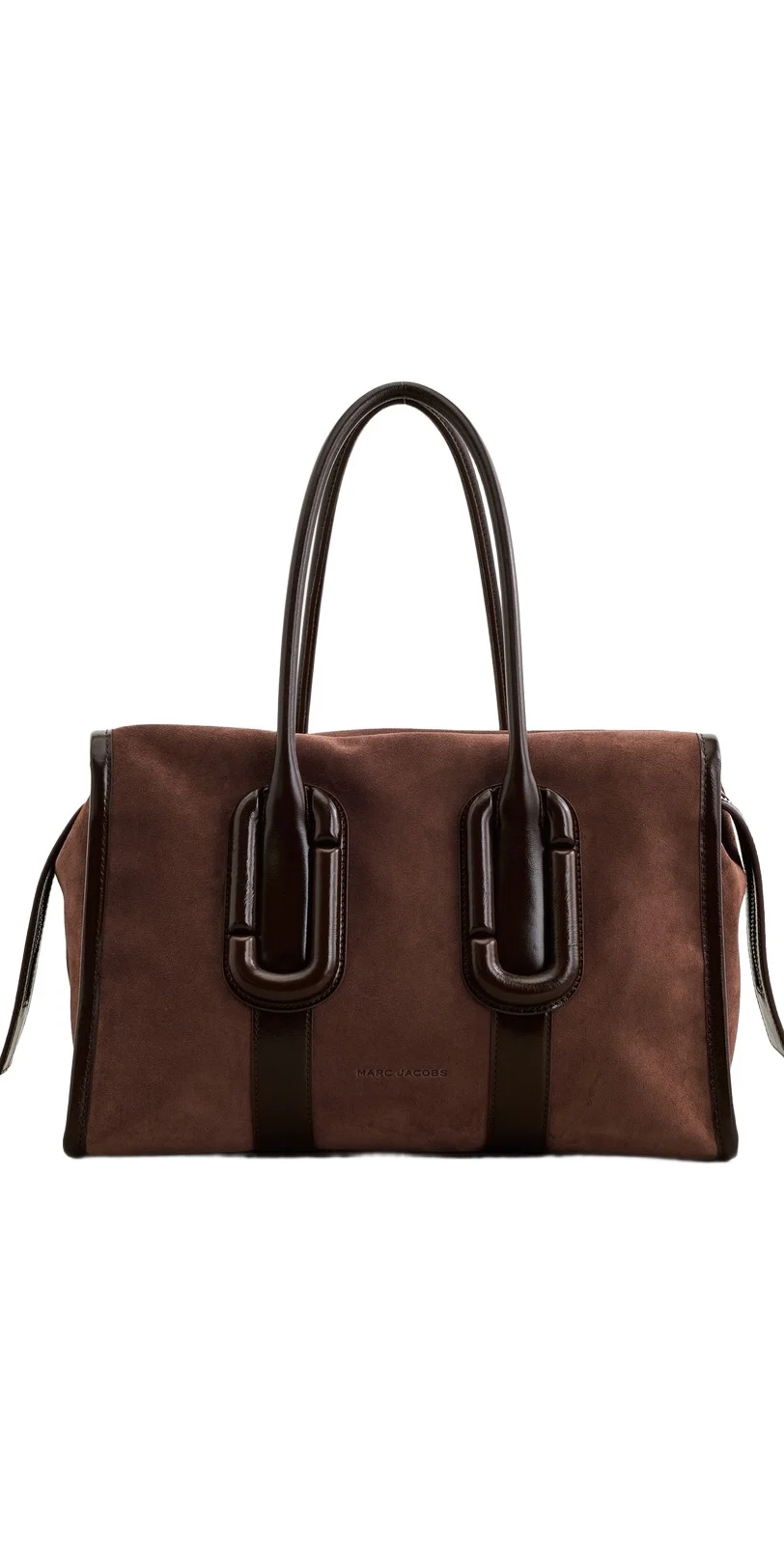 Babe City Tote In Suede Dark Brown Babe City Tote In Suede Dark Brown