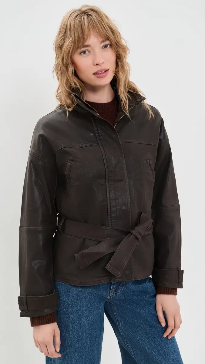 Ramy Brook Coated Robin Jacket | Thumbnail 2