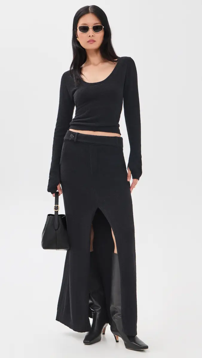 SEVEN WONDERS Magnolia Front Slit Knit Maxi Skirt | Thumbnail 5 SEVEN WONDERS Magnolia Front Slit Knit Maxi Skirt | Thumbnail 5