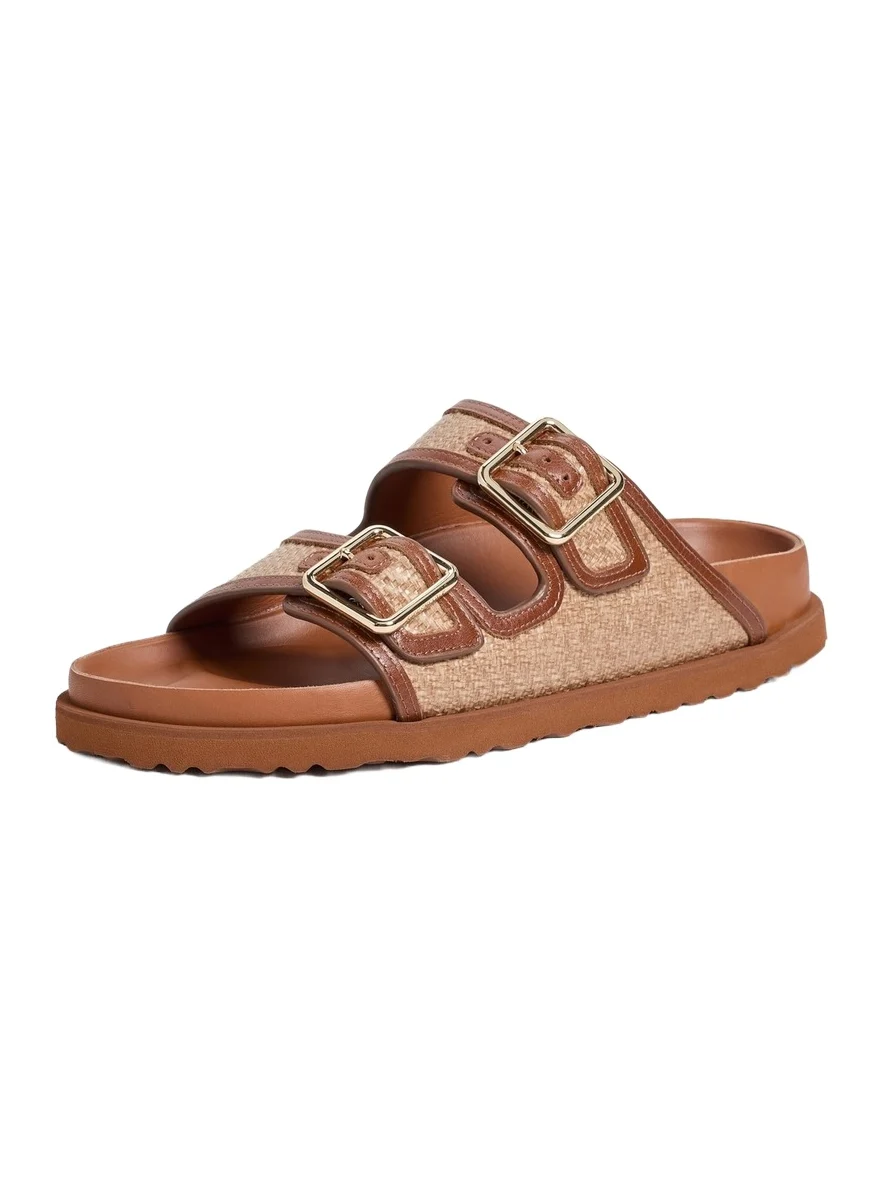 Birkenstock 1774 Arizona Framed Raffia 1774 Slides