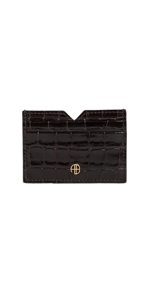Anine Bing Calli Embossed Card Holder