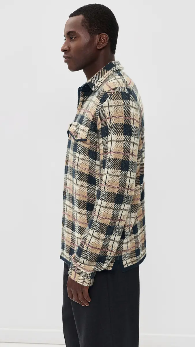 Guest In Residence Plaid Cashmere Work Shirt | Thumbnail 4 Guest In Residence Plaid Cashmere Work Shirt | Thumbnail 4