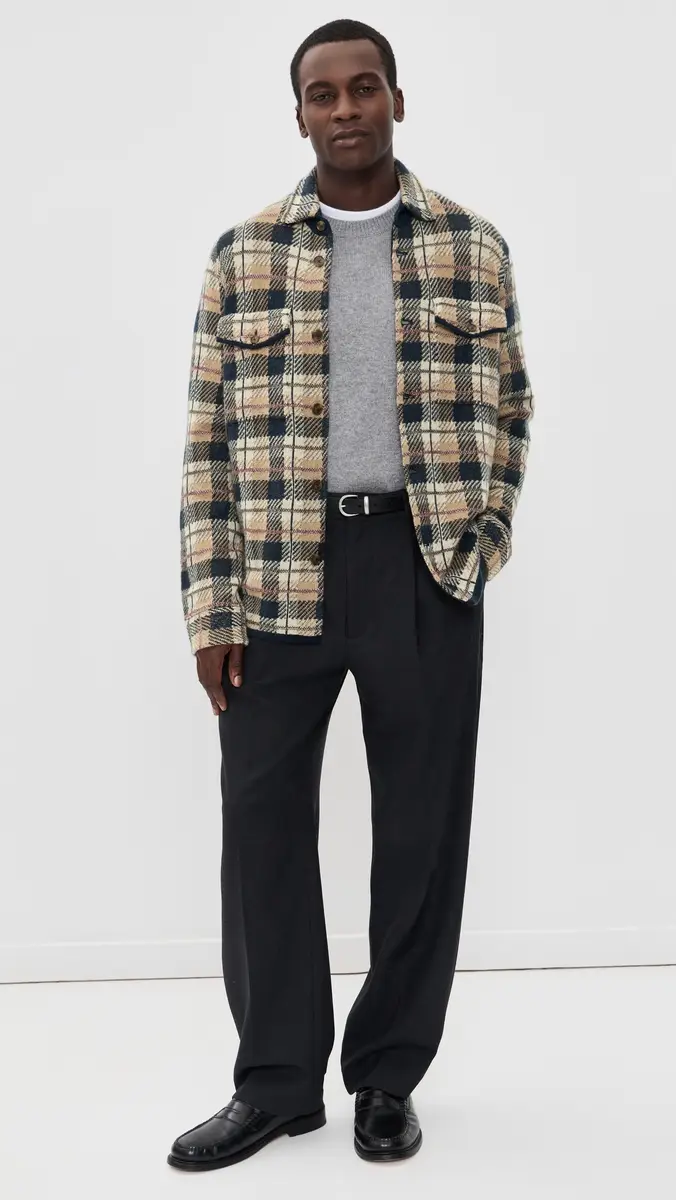 Guest In Residence Plaid Cashmere Work Shirt | Thumbnail 5 Guest In Residence Plaid Cashmere Work Shirt | Thumbnail 5