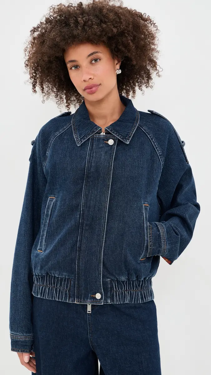 7 For All Mankind Aviator Denim Jacket | Thumbnail 2