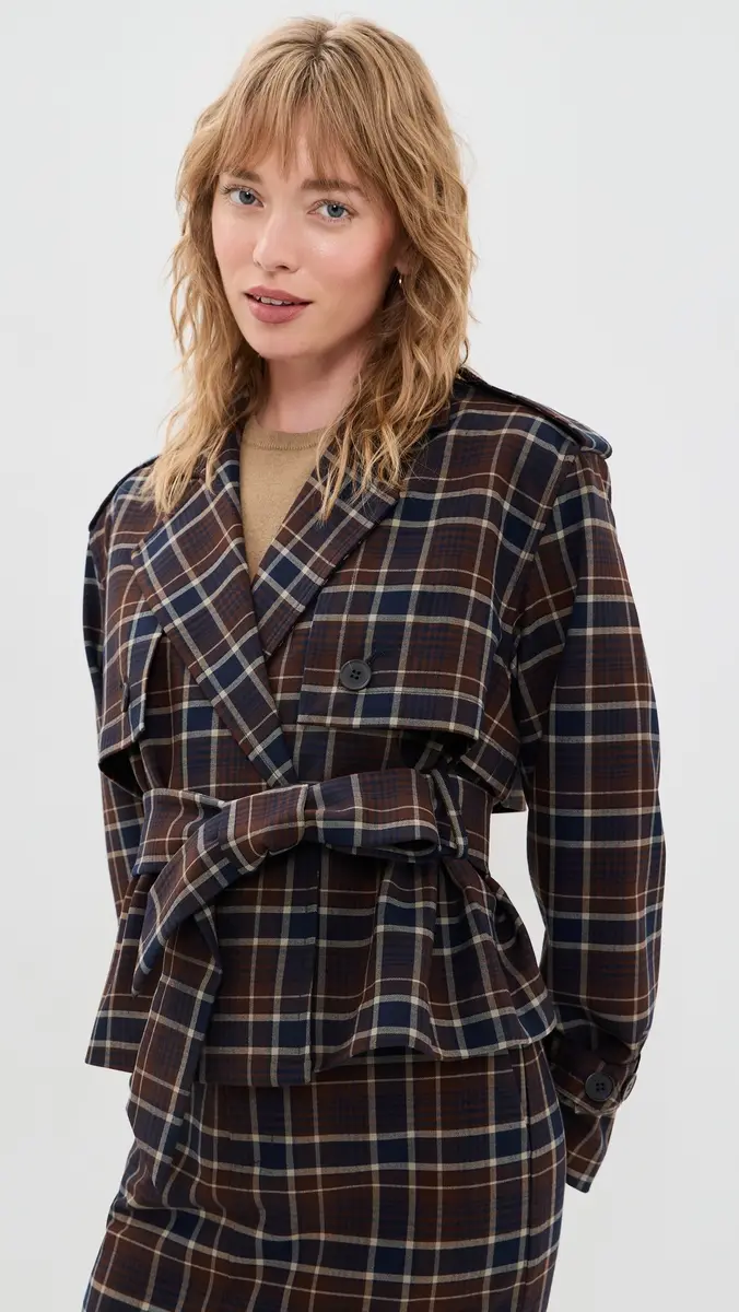 Favorite Daughter The Cropped Charles Trench Coat | Thumbnail 2 Favorite Daughter The Cropped Charles Trench Coat | Thumbnail 2
