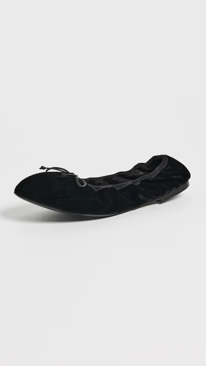 Stuart Weitzman Nia Velvet Ballet Flats | Thumbnail 2