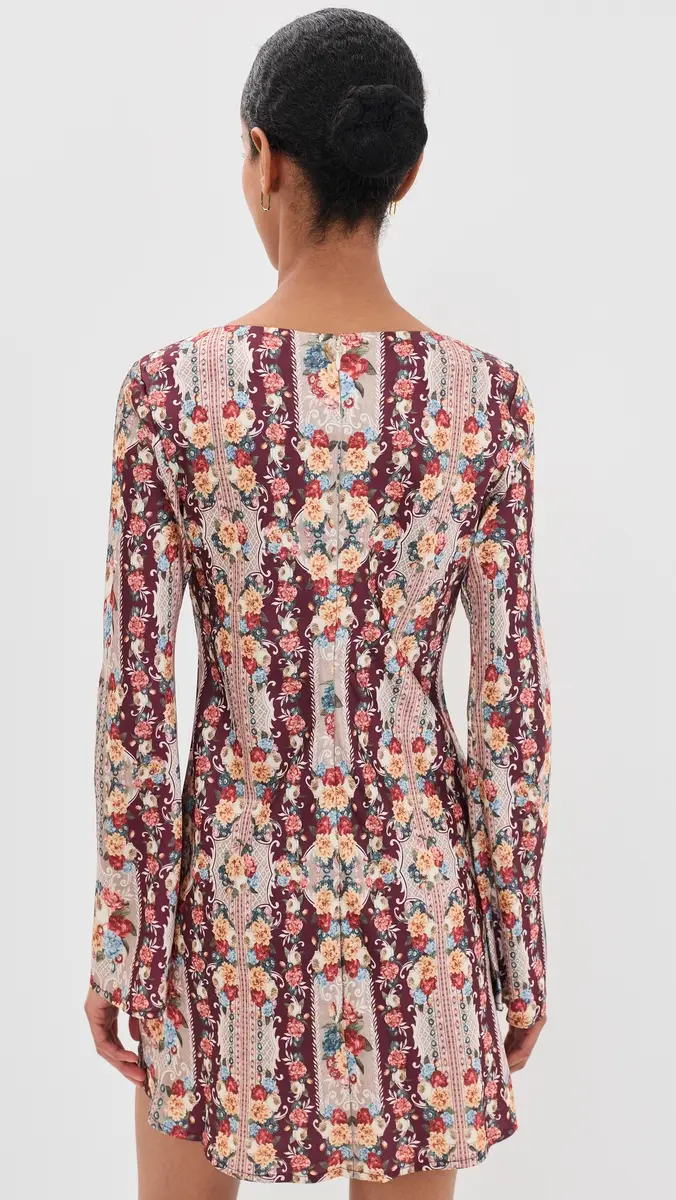 For Love & Lemons Maple Rose Mini Dress | Thumbnail 3