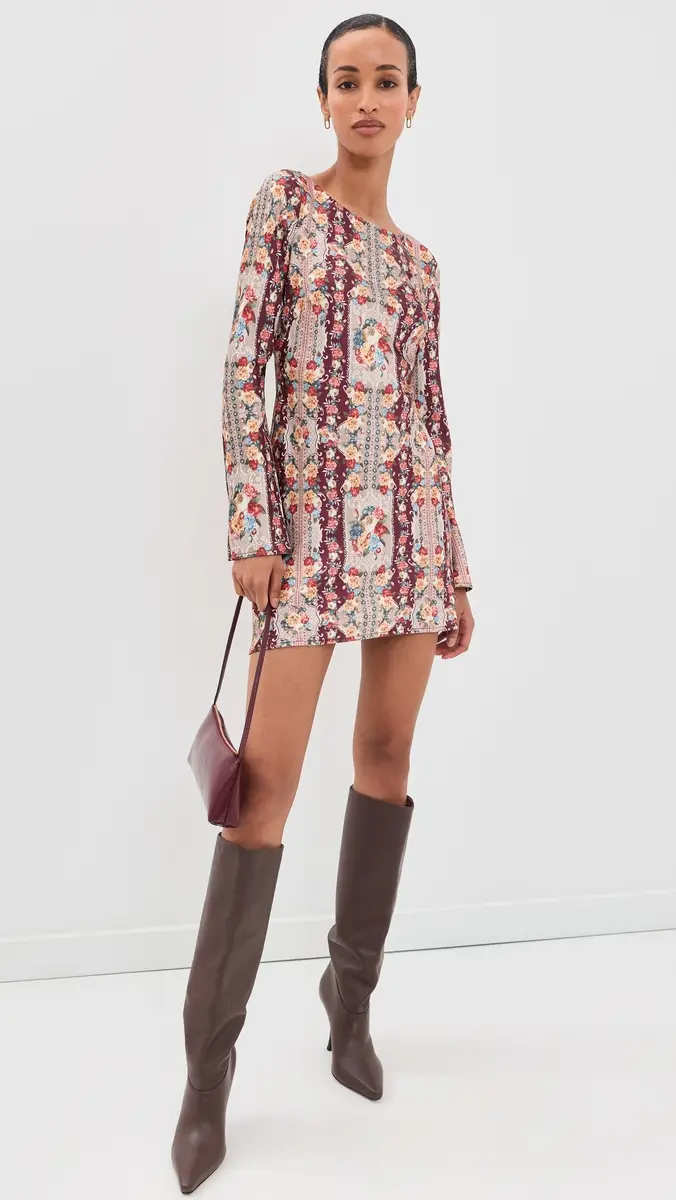 For Love & Lemons Maple Rose Mini Dress | Thumbnail 5