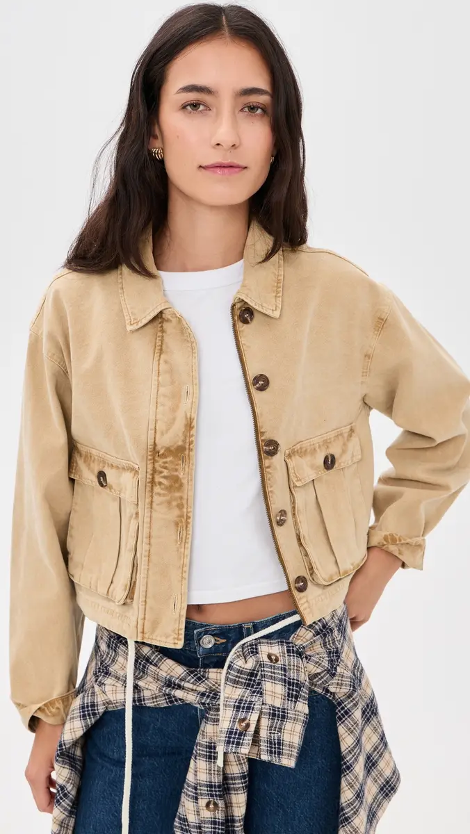 perfectwhitetee Paloma Canvas Jacket | Thumbnail 2 perfectwhitetee Paloma Canvas Jacket | Thumbnail 2