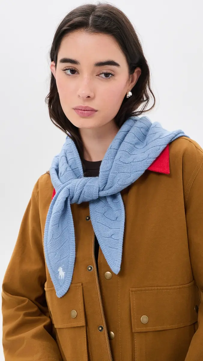 Polo Ralph Lauren Cable Triangle Scarf | Thumbnail 3