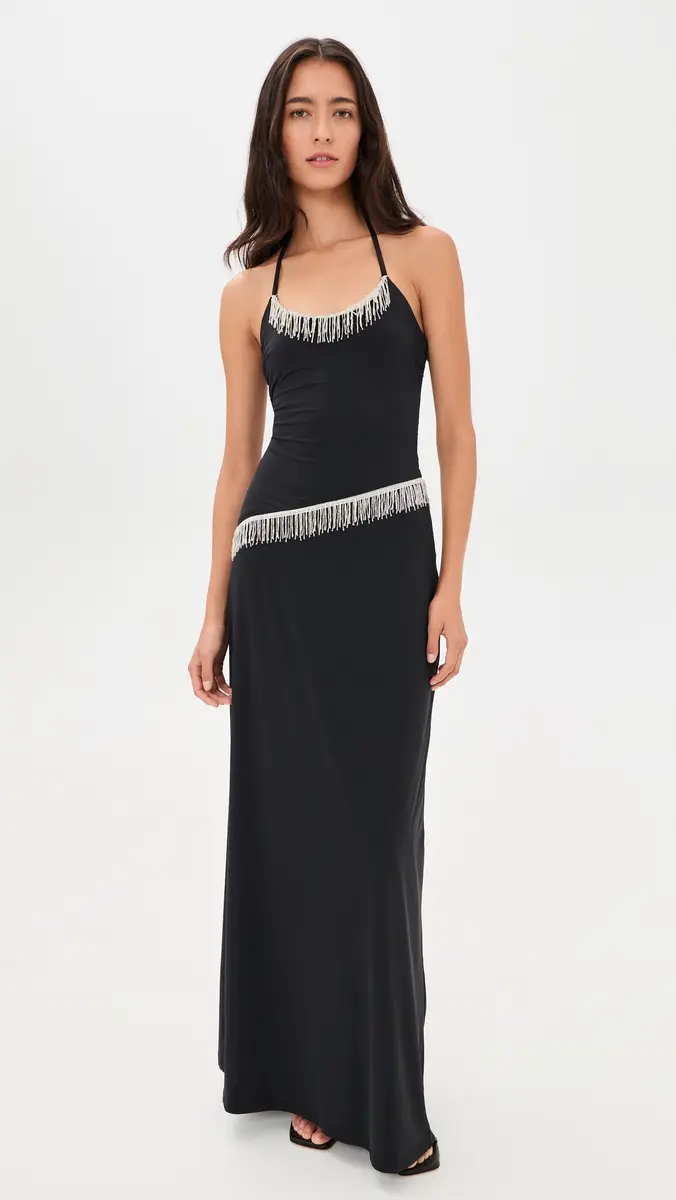 Runaway The Label Manon Halter Beaded Maxi Dress | Thumbnail 2 Runaway The Label Manon Halter Beaded Maxi Dress | Thumbnail 2